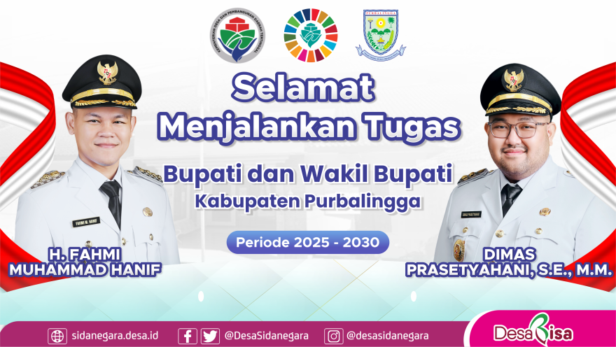 Bupati Wabup Purbalingga Terpilih Fahmi-Dimas Dilantik hari ini